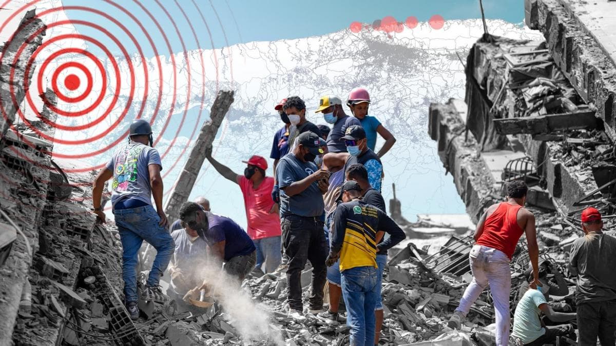 El mapa satelital que muestra la magnitud de la destrucción en La Guaira, la zona más afectada por los terremotos de Venezuela