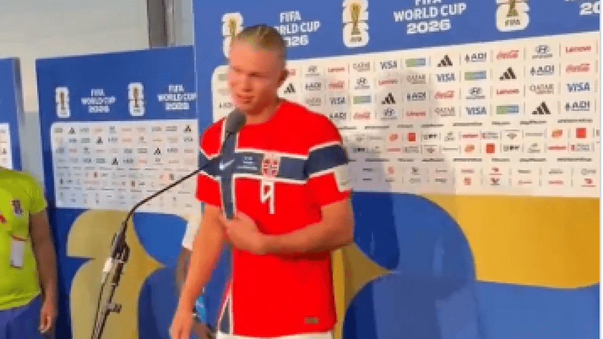 El gesto de Vinicius con Haaland en plena zona mixta que nadie se esperaba