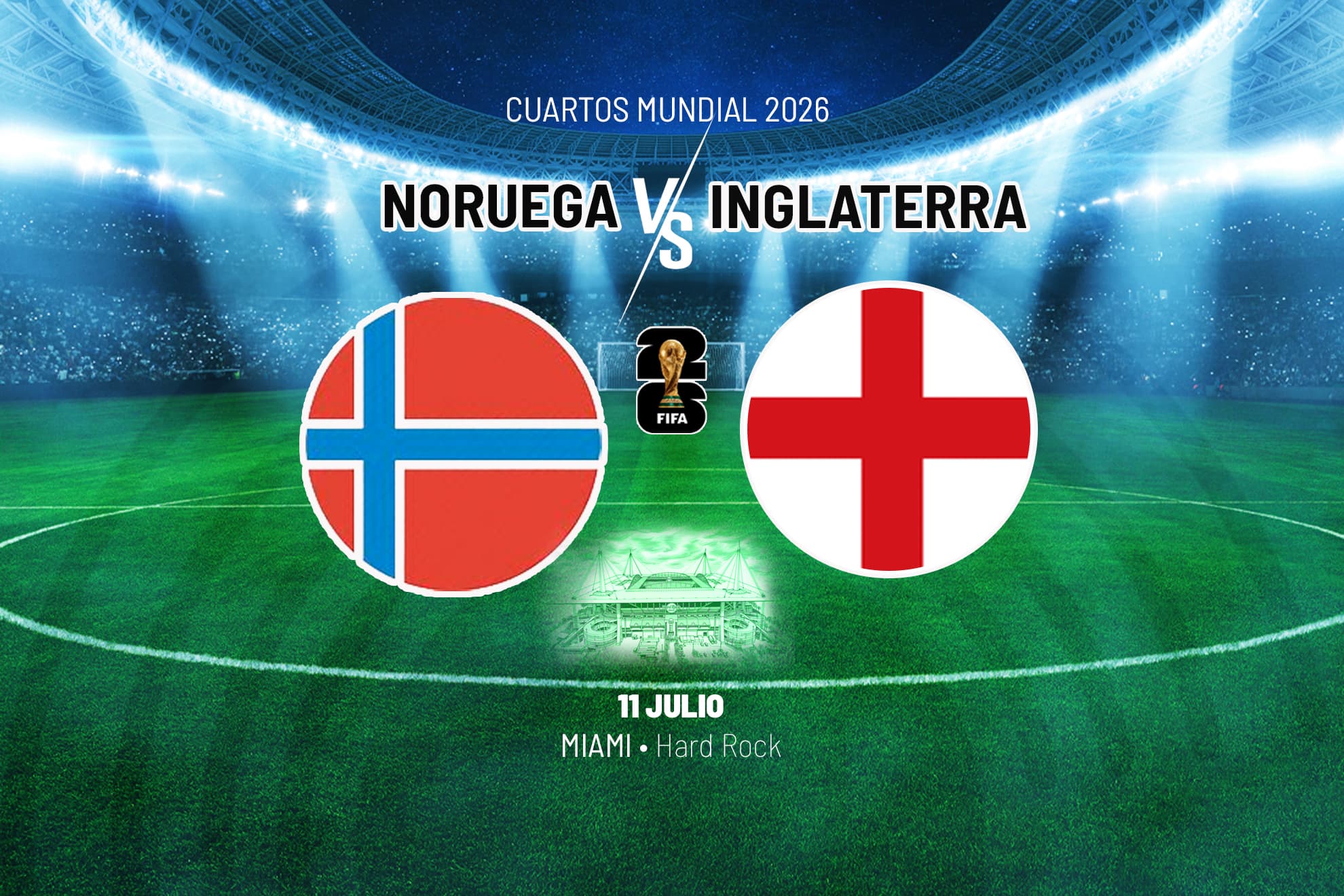 Pronóstico del Noruega - Inglaterra en el Mundial: probabilidades, favorito y quién ganará el partido según el modelo MARCA
