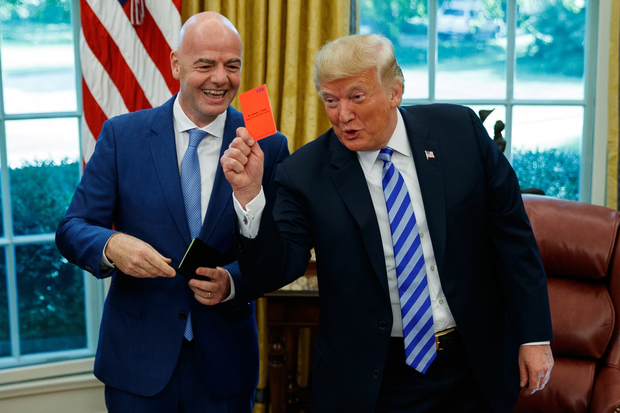 La Casa Blanca defiende la llamada de Trump a Infantino sobre Balogun: "Se logró lo correcto"