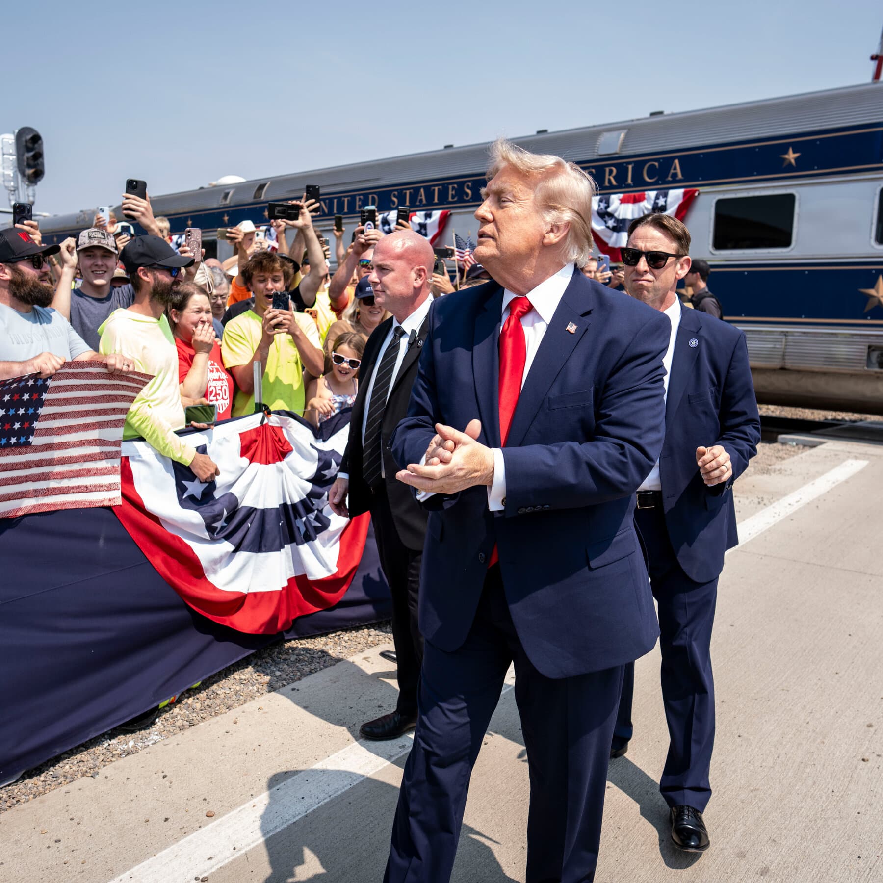 How Trump Put Himself in the Middle of America’s 250th