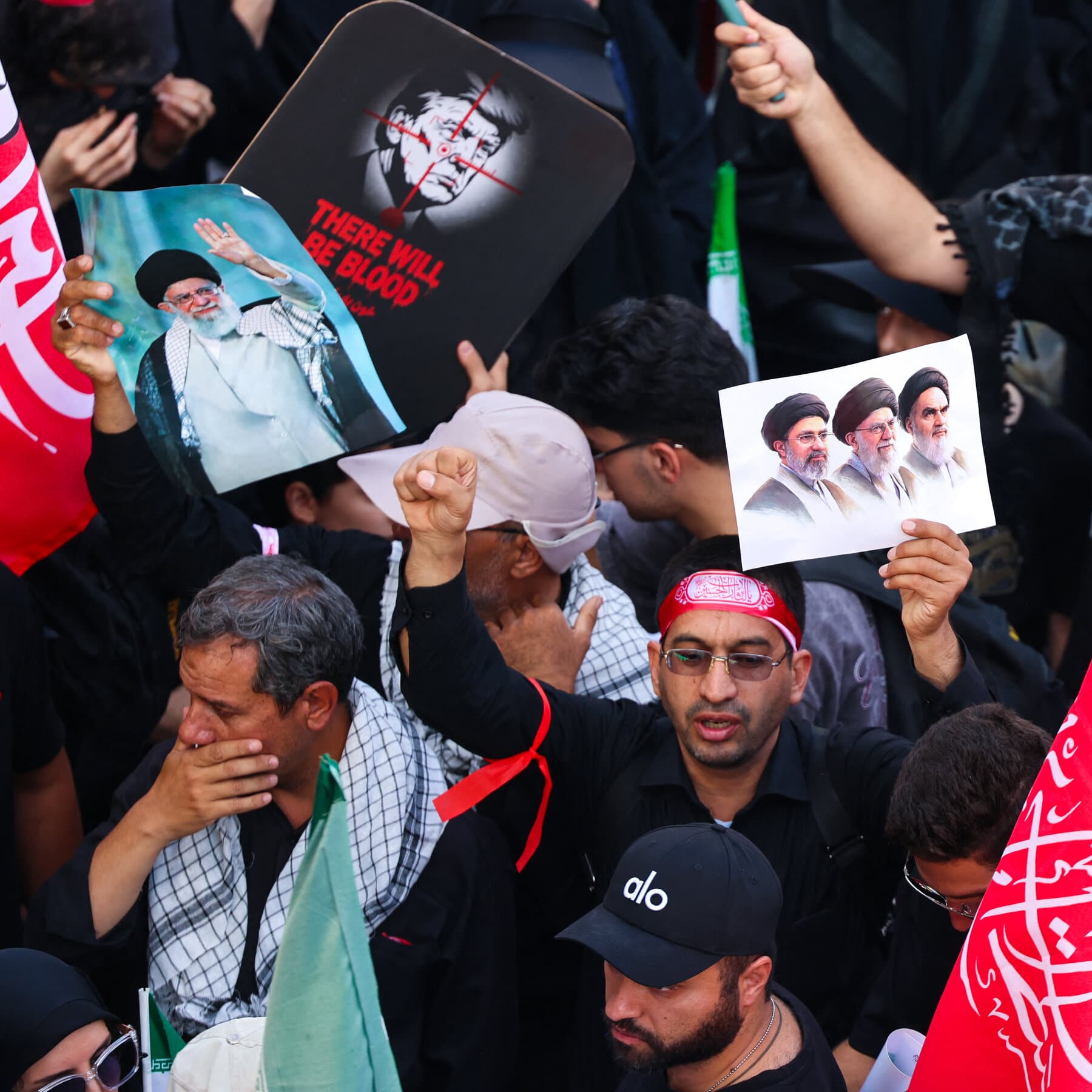 At Khamenei’s funeral, mourners call for revenge.